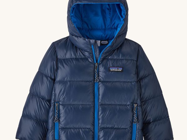 Patagonia Little Kids Hi-Loft Down Sweater Hoody Jacket - New Navy