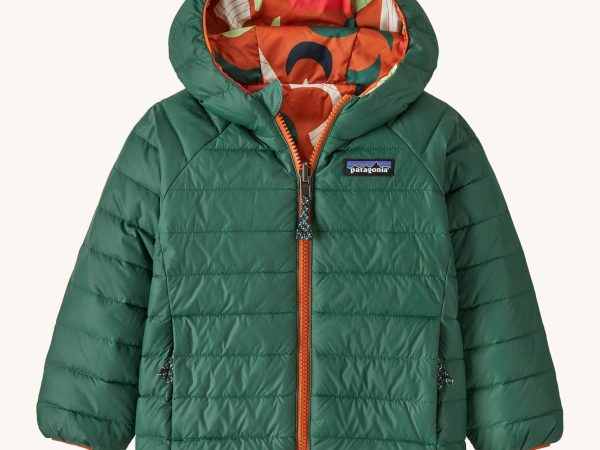 Patagonia Little Kids Reversible Down Sweater Hoody - Redtail Rust