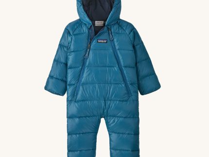 Patagonia Little Kids Hi-Loft Down Sweater Bunting Snow Suit - Wavy Blue