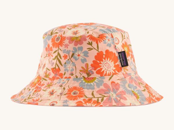 Patagonia Little Kids Sun Bucket Hat - Way Back / Sunlit Pink