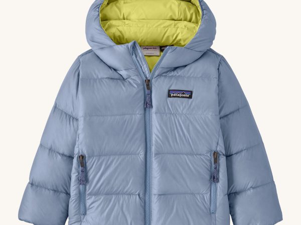 Patagonia Little Kids Hi-Loft Down Sweater Hoody Jacket - Barnacle Blue