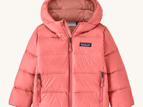 Patagonia Little Kids Hi-Loft Down Sweater Hoody Jacket - Sparkle Pink