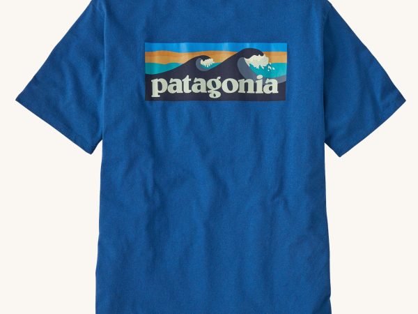 Patagonia Men's Boardshort Logo Pocket Responsibili-Tee - Endless Blue