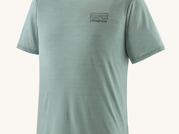 Patagonia Men's Capilene Cool Merino Graphic T-Shirt - Fitz Roy Strata / Thermal Blue