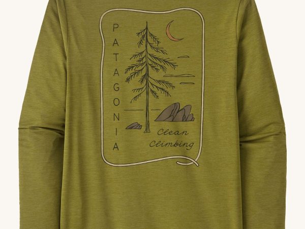 Patagonia Men's Long-Sleeved Capilene Cool - Clean Climb Roots / Graze Green X-Dye