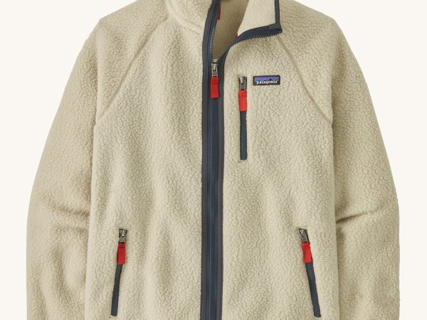 Patagonia Men's Retro Pile Fleece Jacket - Pelican / Smolder Blue