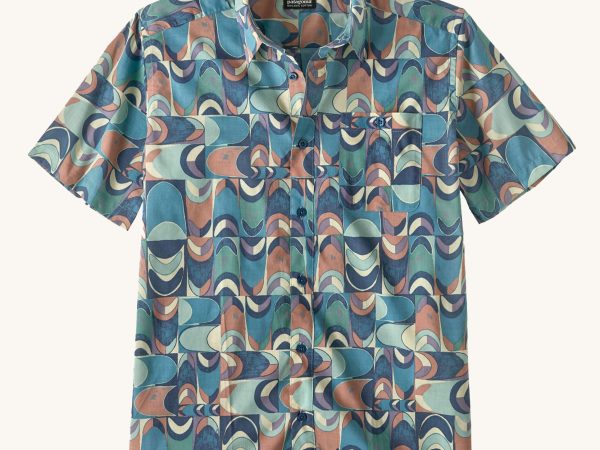 Patagonia Men's Go To Shirt - Swallowtail Geo / Still Blue