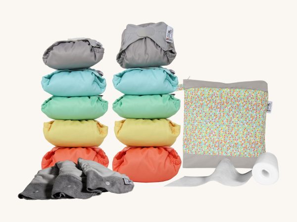 Pop-in Nappy Pastels Box 10 - Velcro