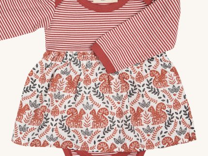 Pigeon Organics Baby Body Dress - Squirrel