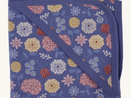 Pigeon Organics Hooded Baby Blanket - Winter Bloom