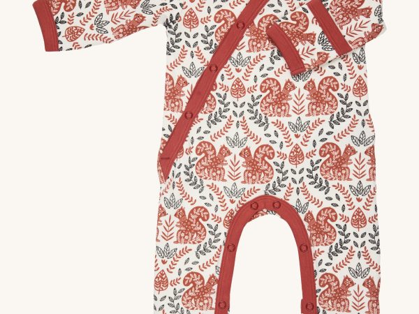 Pigeon Organics Kimono Romper - Squirrel