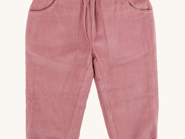 Pigeon Organics Lined Cord Trousers - Pink