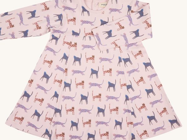 Pigeon Organics Skater Dress - Pink Cats