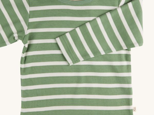 Pigeon Organics Top - Green Breton Stripe