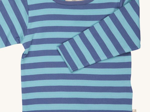 Pigeon Organics Top - Navy & Turquoise Stripe