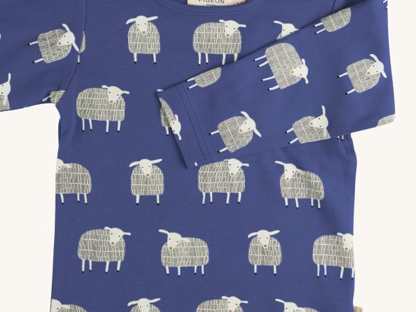 Pigeon Organics Top - Navy Sheep
