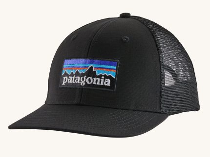 Patagonia P-6 Logo Trucker Hat Baseball Cap  - Black