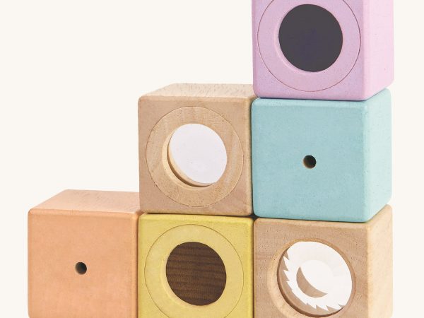 PlanToys Pastel Sensory Blocks