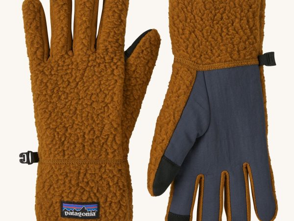 Patagonia Retro Pile Fleece Gloves - Shelter Brown