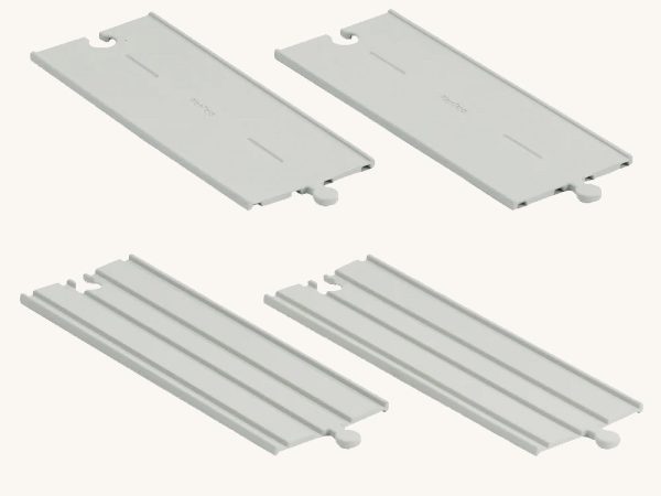 PlanToys Rubber Road and Rail Extension Straights