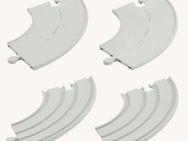 PlanToys Rubber Road and Rail Extension Curves