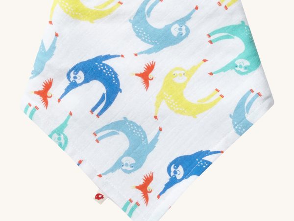 Piccalilly Sloth Muslin Bandana & Burp Cloth
