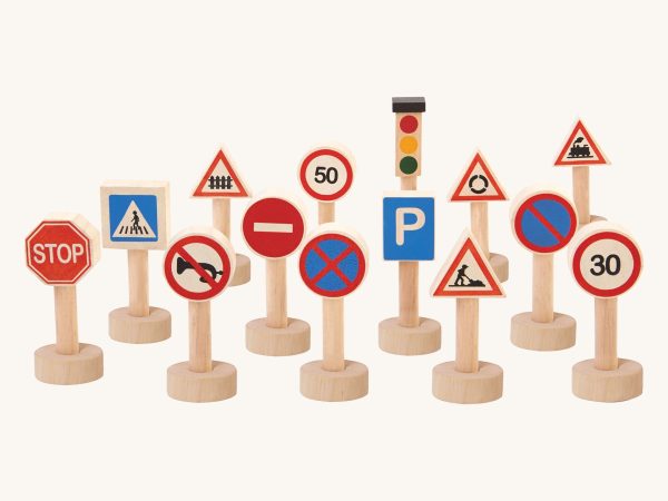PlanToys Set of Traffic Signs & Lights PlanWorld