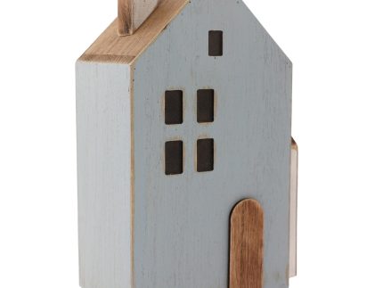 Papoose Toys Blue Wooden House