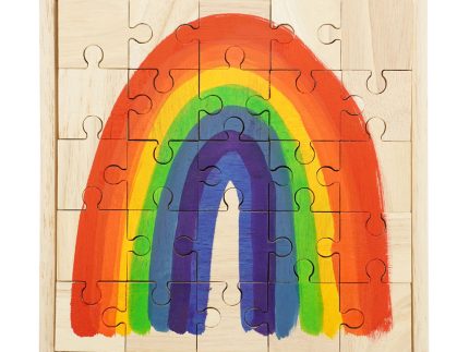 Papoose Toys Bright Rainbow Jigsaw Puzzle - 25 Pieces