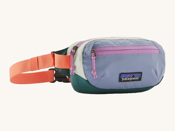 Patagonia Terravia Mini Bum Bag Hip Pack - Patchwork / Barnacle Blue