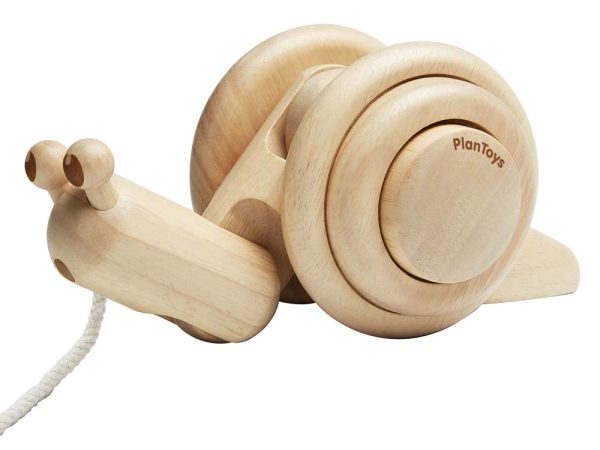 Plan Toys Pull Along Natural Snail
