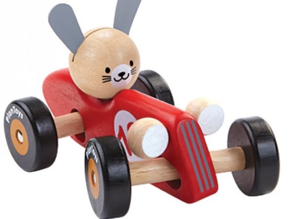 Plan Toys Rabbit Racing Car - Red