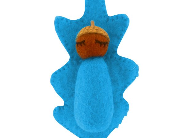 Papoose Toys Rainbow Acorn Baby - Light Blue