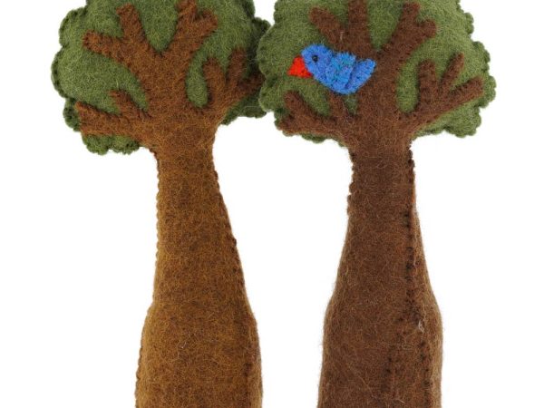 Papoose Toys Standing Tree Leaf & Bird