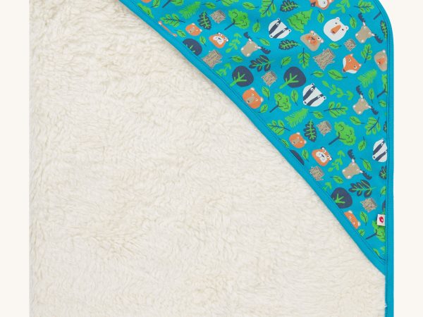Piccalilly Tree Tops Hooded Baby Blanket