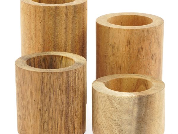 Papoose Toys Wooden Stacking Tubes