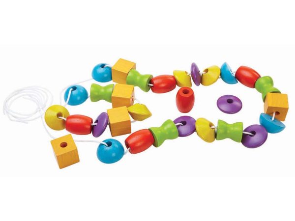 Plan Toys Wooden Lacing Beads