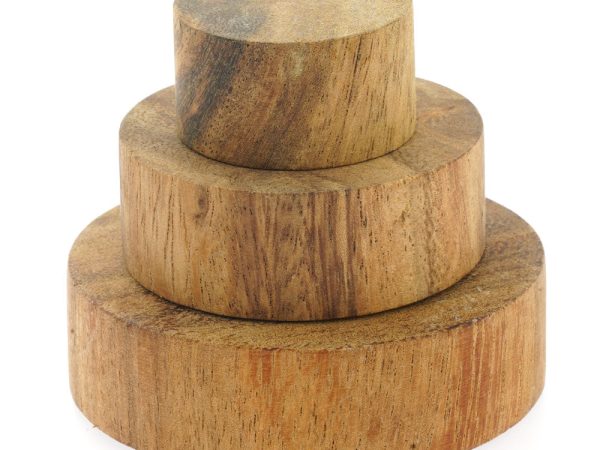 Papoose Toys Wooden Discs Set - Natural