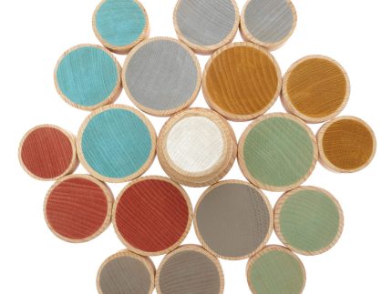 Papoose Toys Wooden Earth Coins