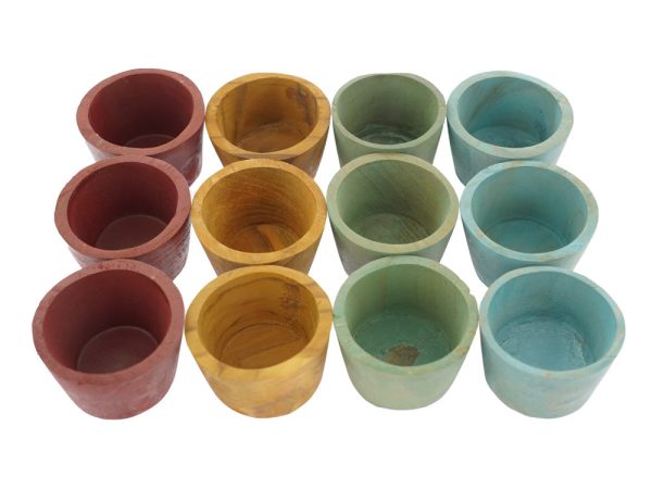 Papoose Toys Wooden Bowls - Earth