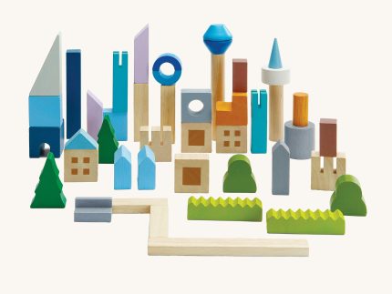 PlanToys Urban City Blocks Set