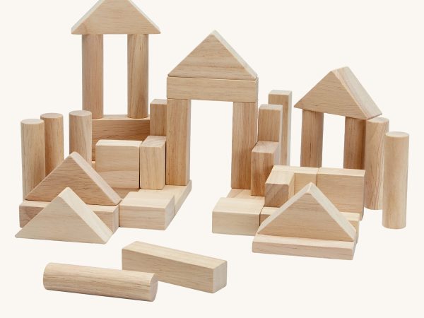 PlanToys 40 Unit Natural Blocks