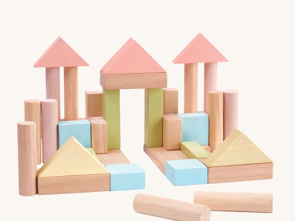 PlanToys 40 Unit Pastel Blocks
