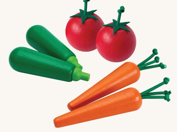 PlanToys Vegetable Set - Carrots, Courgettes & Tomatoes