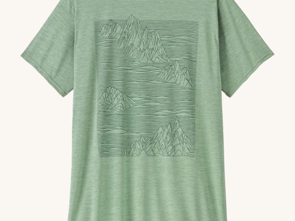 Patagonia Women's Capilene Cool Daily Graphic Shirt - Strataspire / Ellwood Green X-Dye