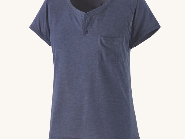 Patagonia Women's Capilene Cool Trail Bike Henley Top - Classic Navy