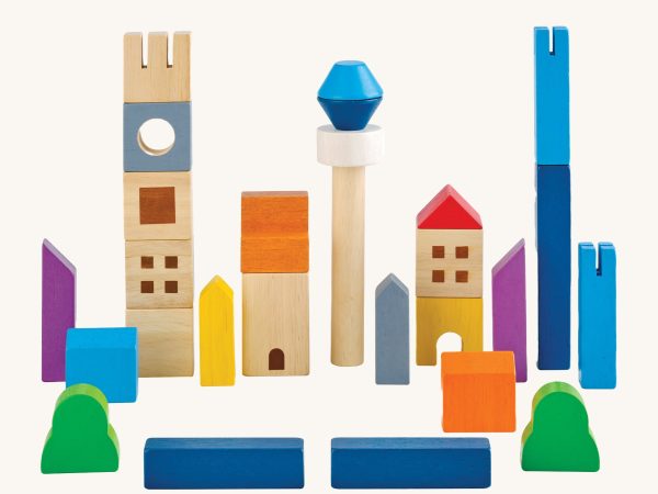 PlanToys Wooden Cityscape Blocks