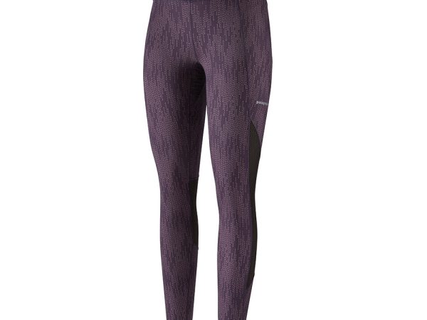 Patagonia Women's Endless Run Tights - Falling Seeds: Piton Purple