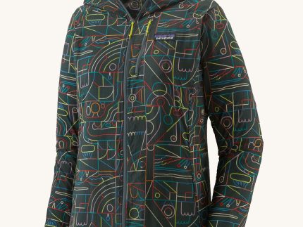 Patagonia Women's Houdini Jacket - Lose Yourself Outline / Nouveau Green