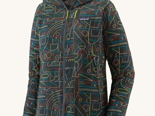 Patagonia Women's Houdini Jacket - Lose Yourself Outline / Nouveau Green
